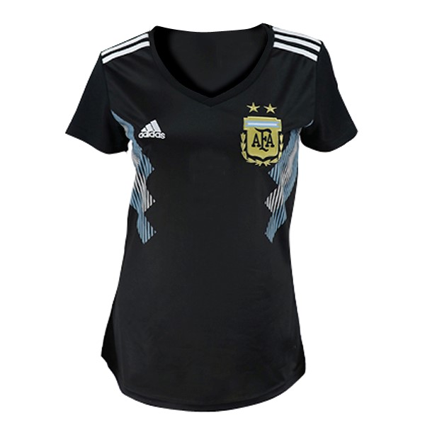 Maillot Football Argentine Exterieur Femme 2018 Noir Bleu